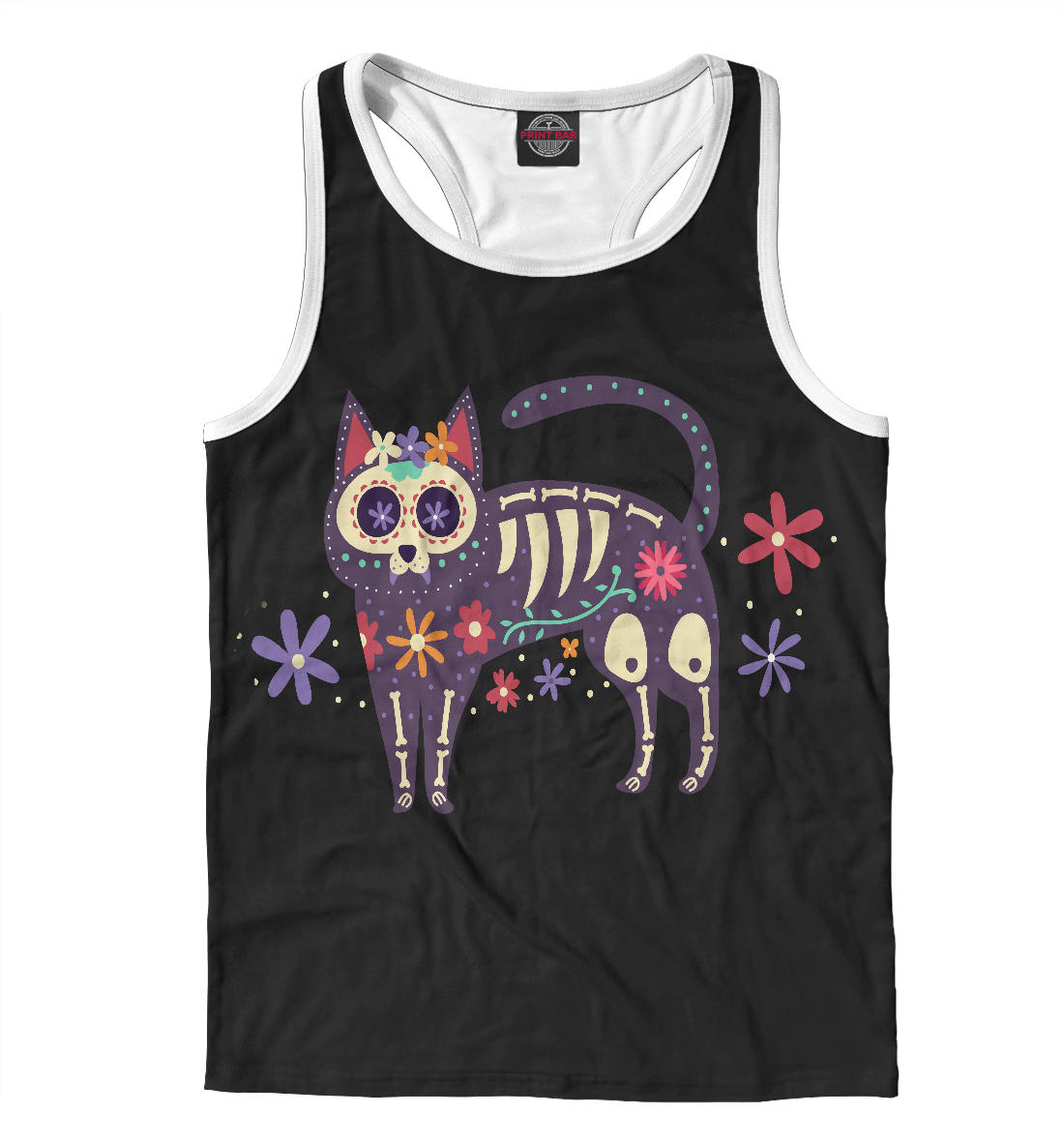 

Котик в цветах