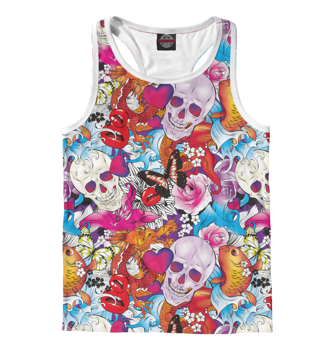 

Черепа в узоре