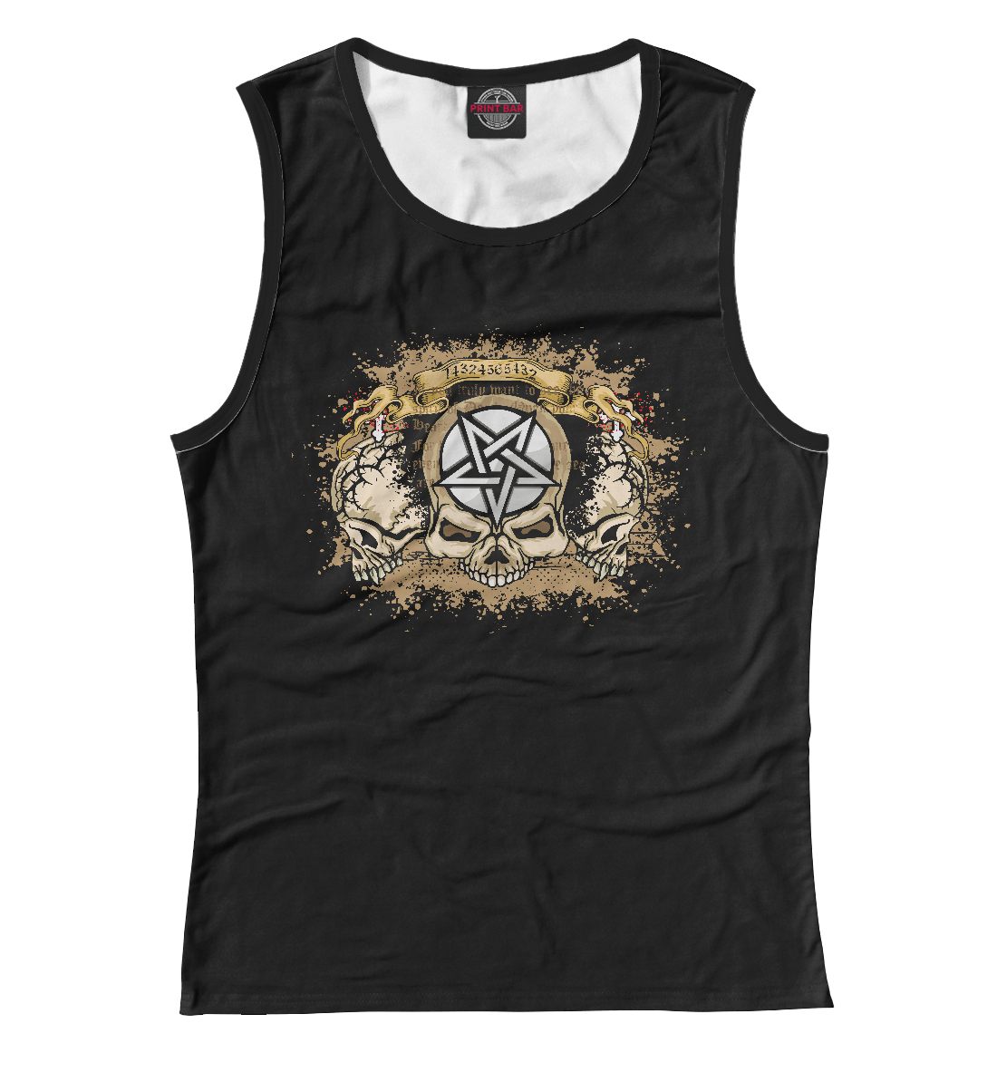 

Gothic coat of arms with skull