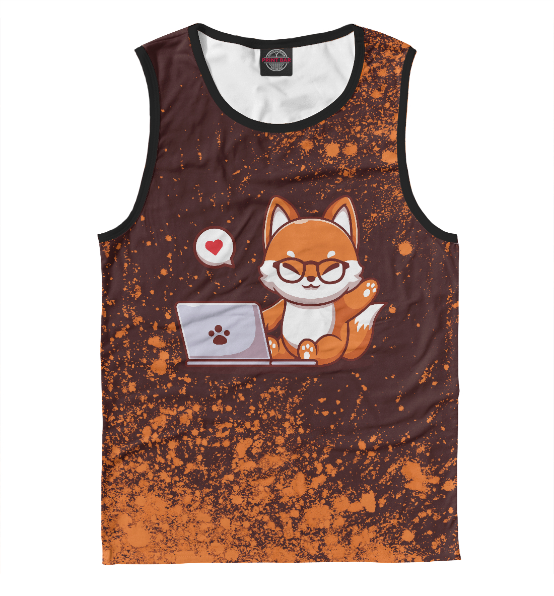 

Fox - With Laptop - Exposion