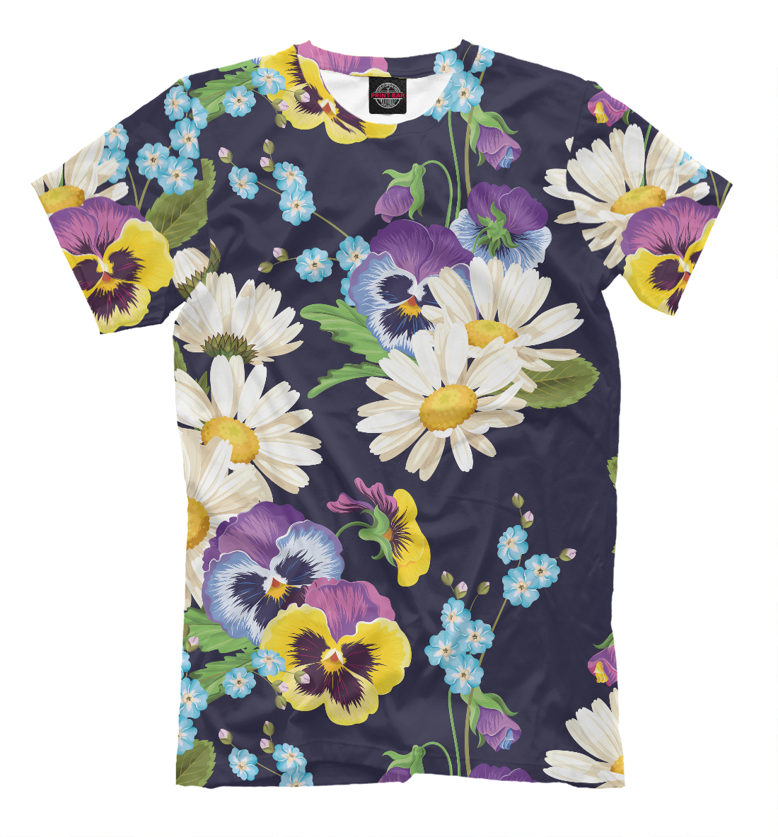 

Анютины глазки и ромашки