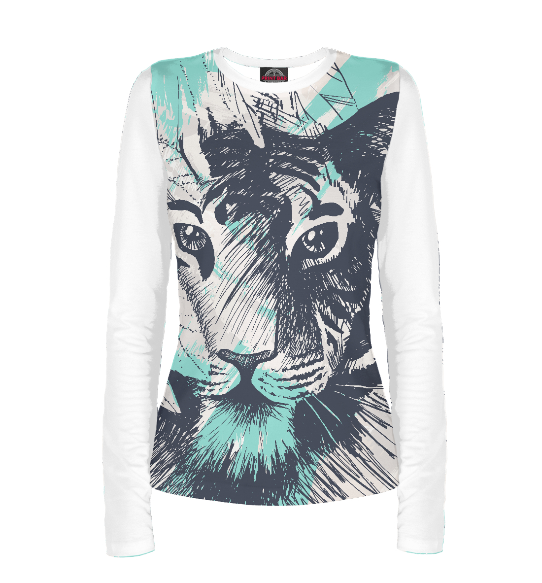 

Дикий тигр в джунглях