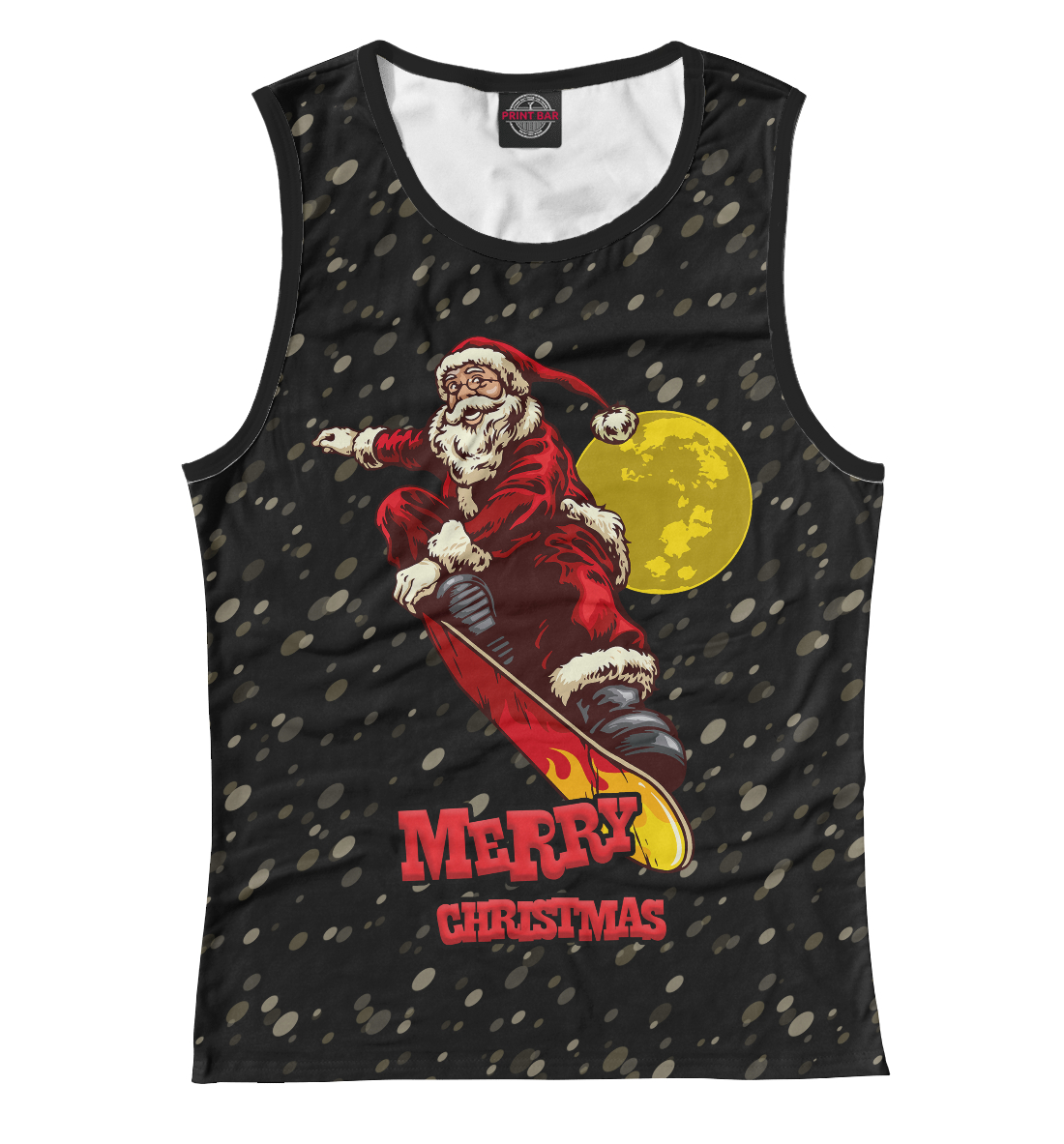 

Santa Claus on a snowboard