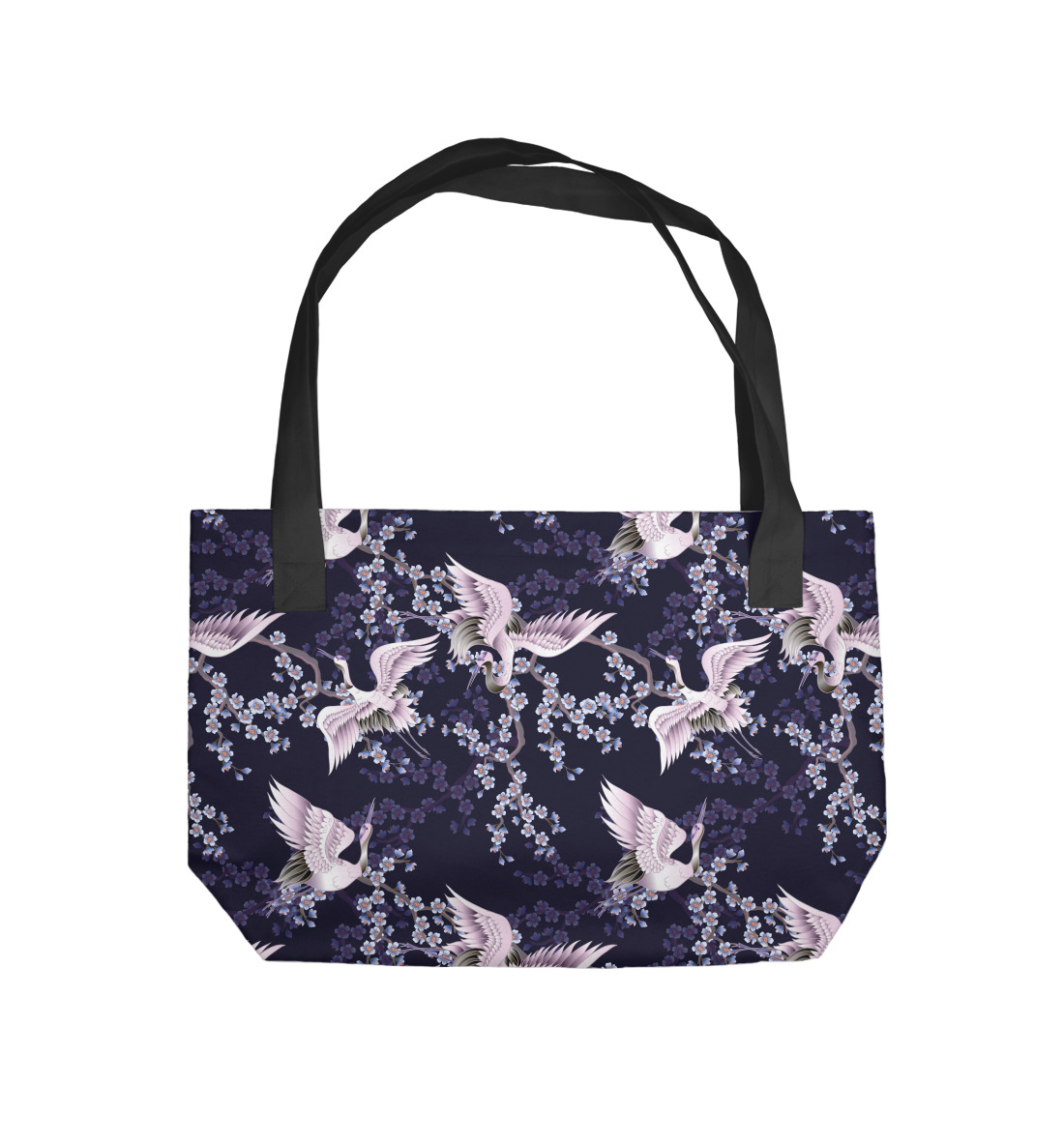 

Сакура и белые журавли