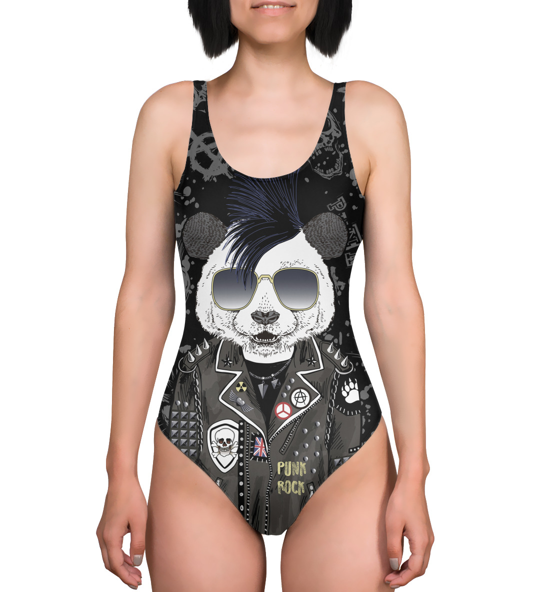 

Панда в косухе