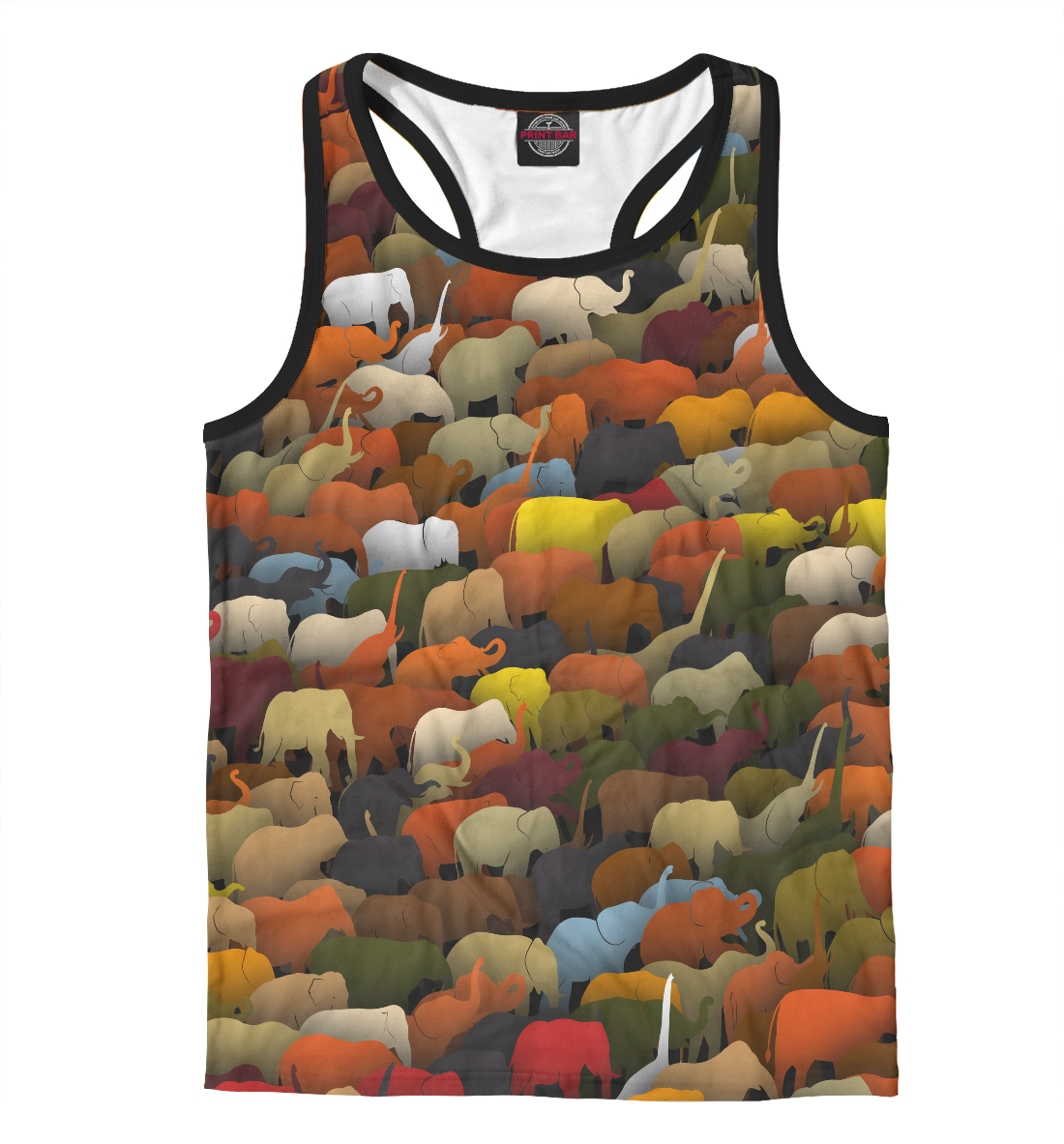 

Слоны идут налево