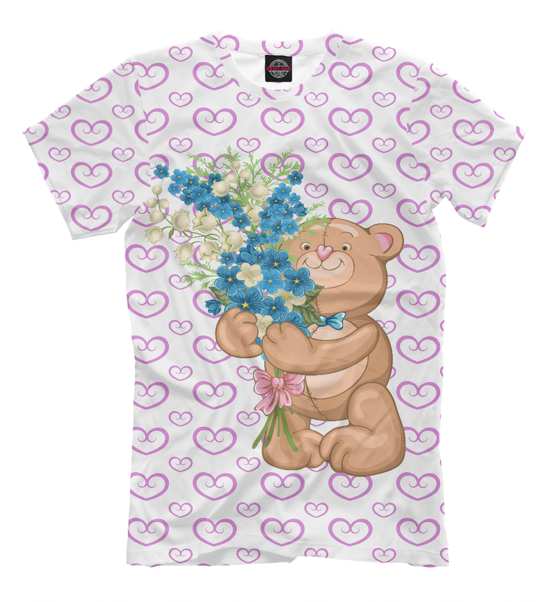 

Мишка с цветами