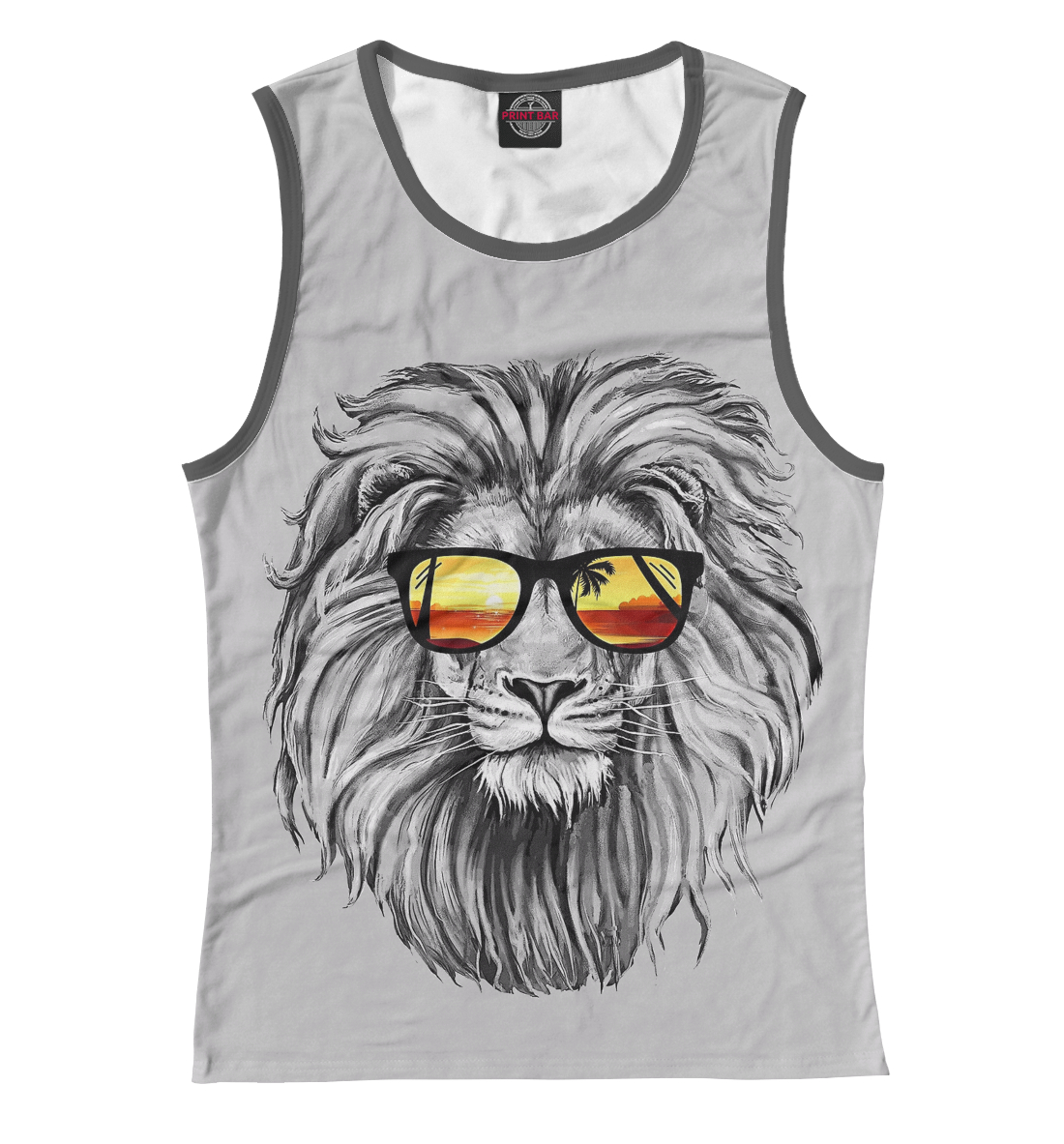 

Лев на пляже