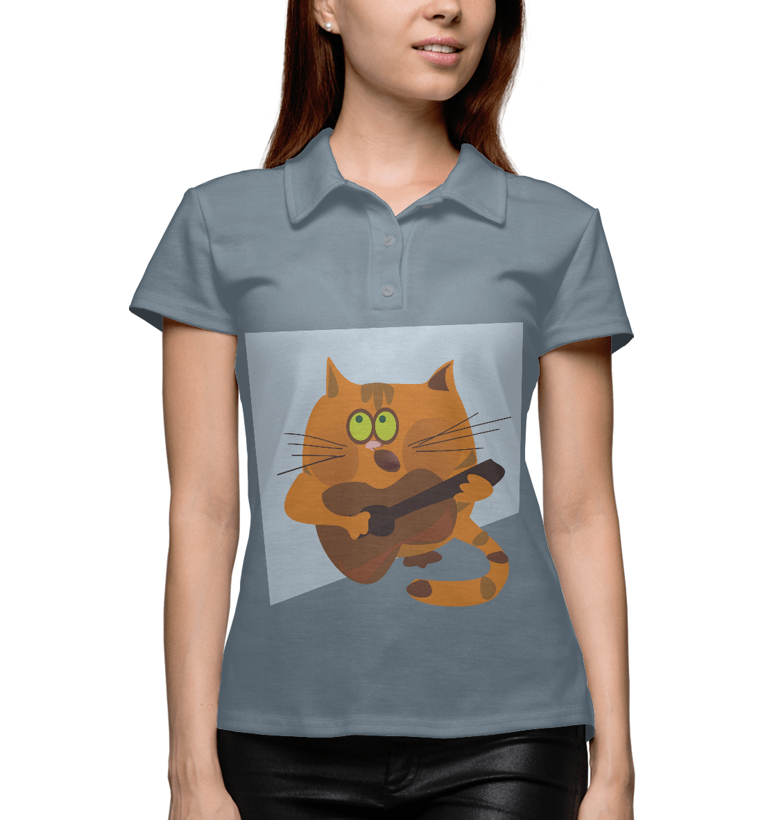 

Кот с гитарой