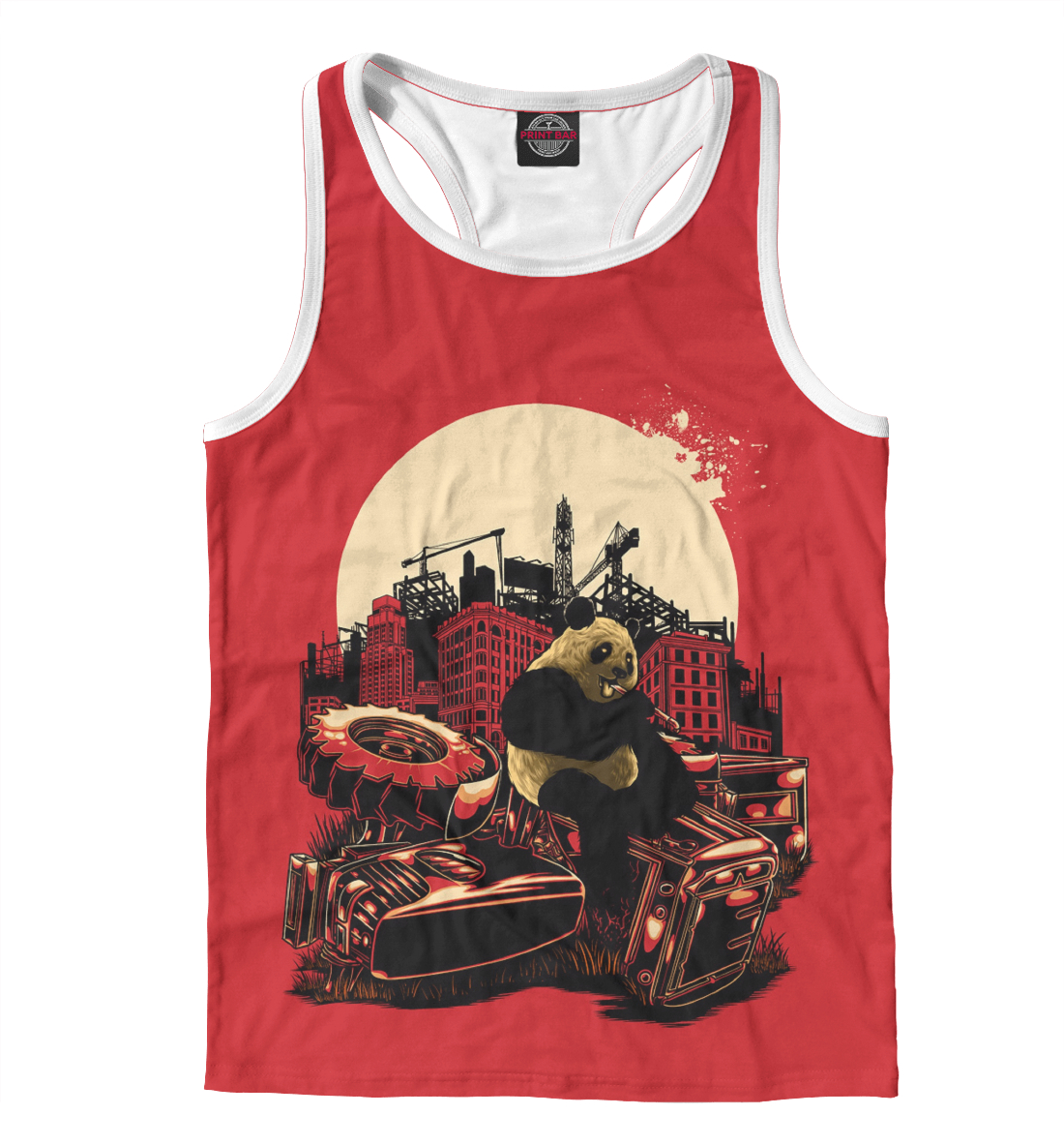 

Панда на тракторе