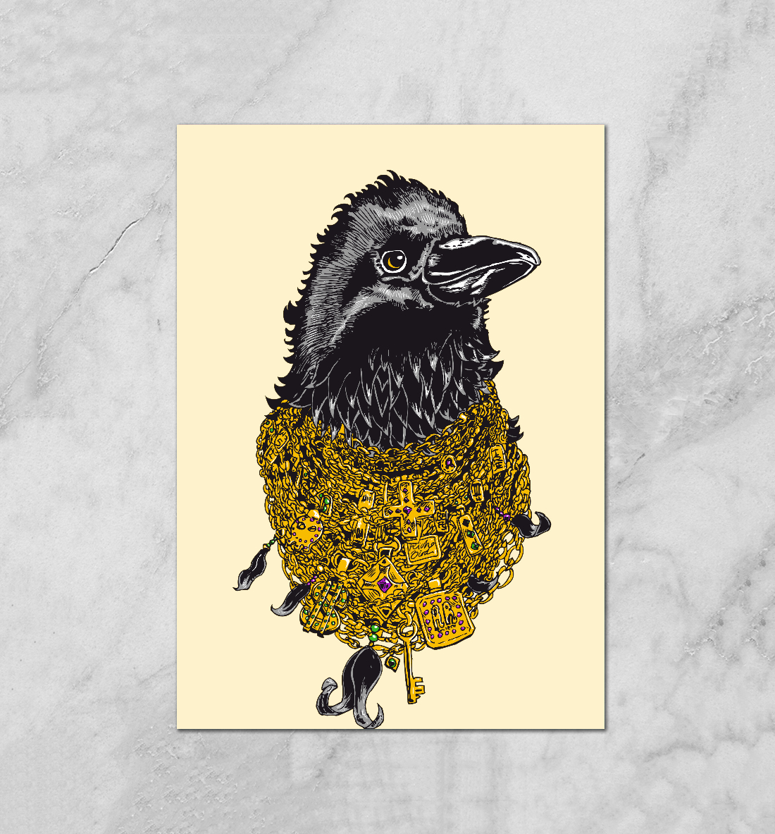 

Ворон в золоте