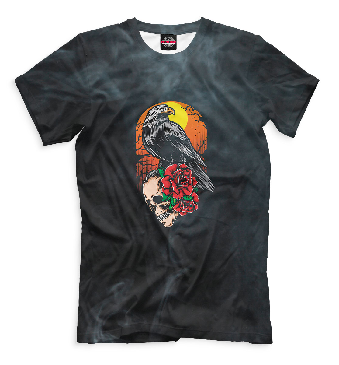 

Ворон на черепе