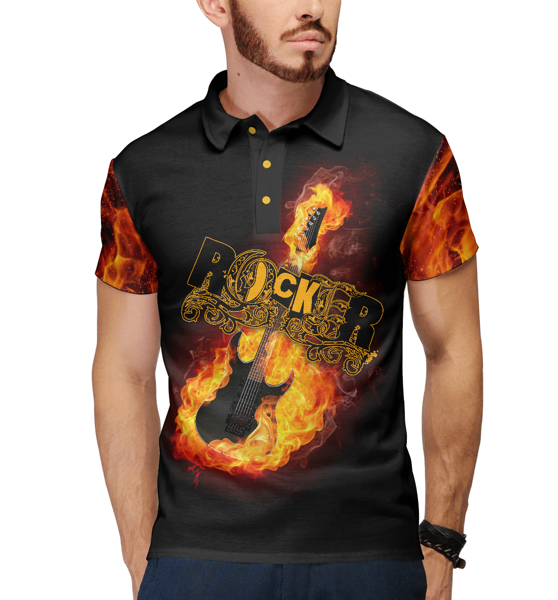 

Fire Guitar Rocker
