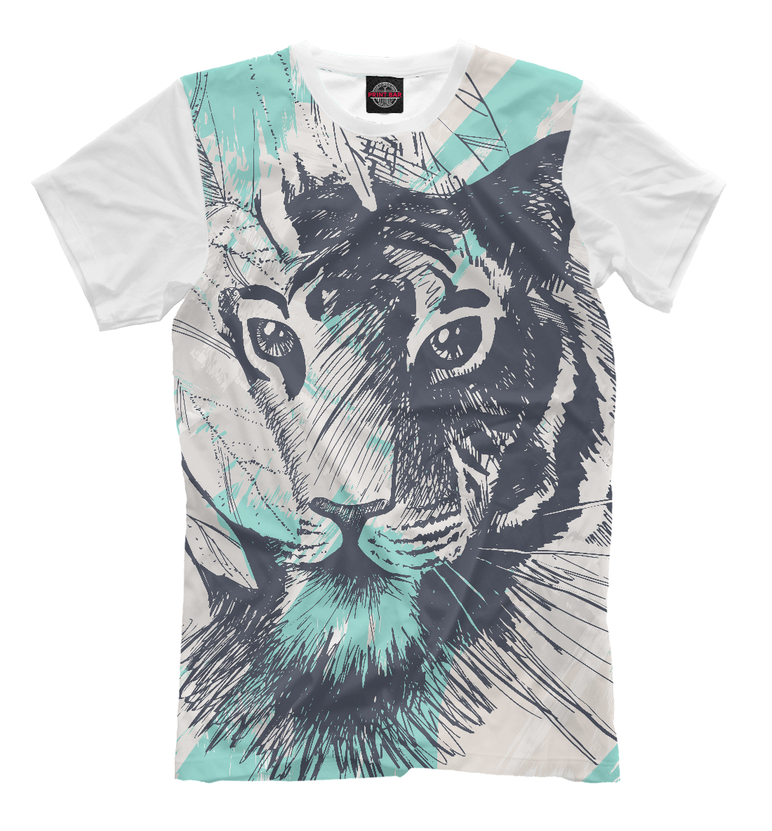 

Дикий тигр в джунглях