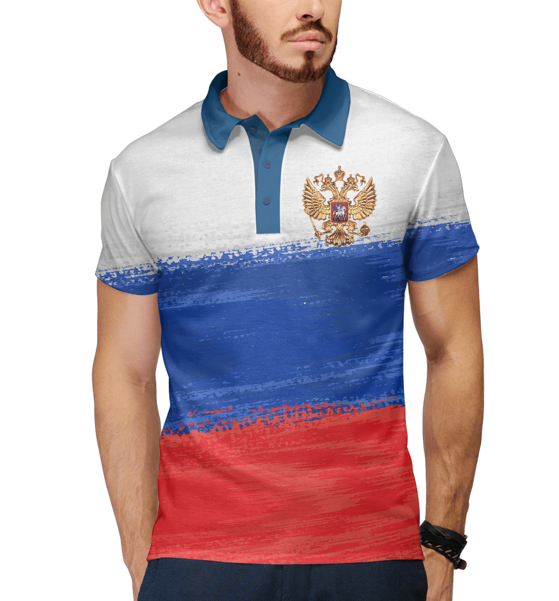 

Флаг России с гербом