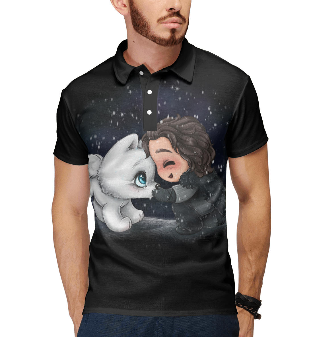 

Маленький Джон Сноу с лютоволчонком