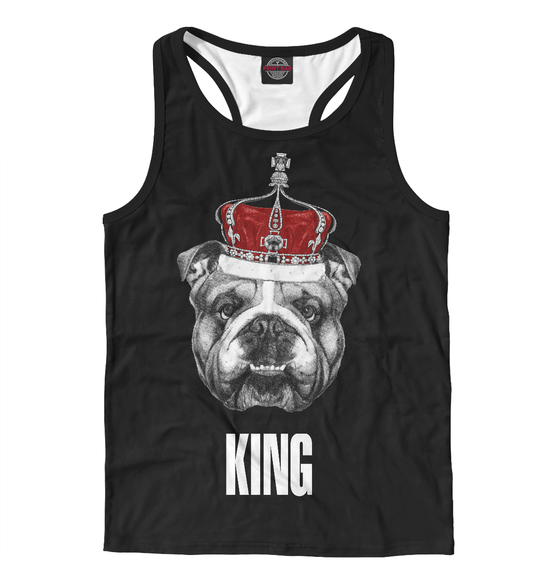 

Английский бульдог с короной