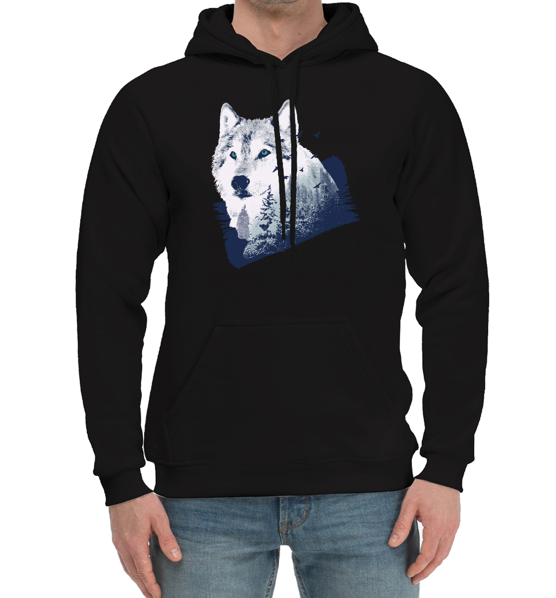 

Волк в лесу