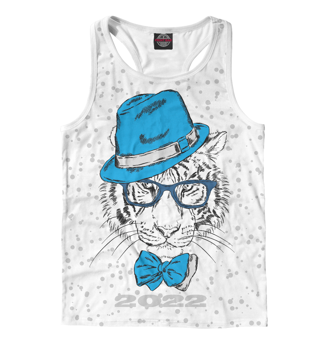 

Белый тигр в синей шляпе