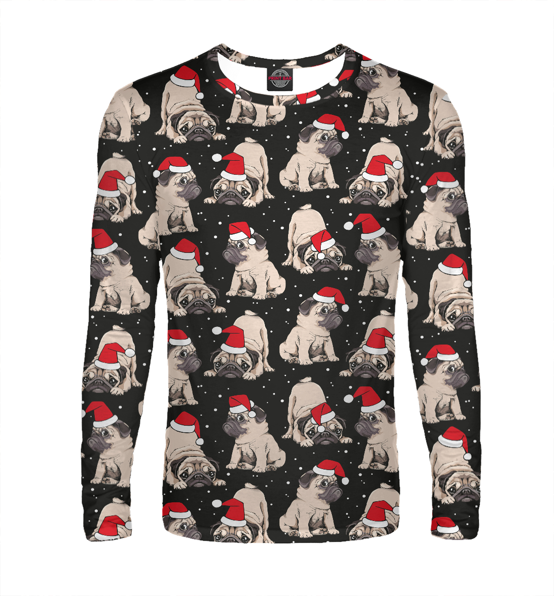 

Новогодние мопсы