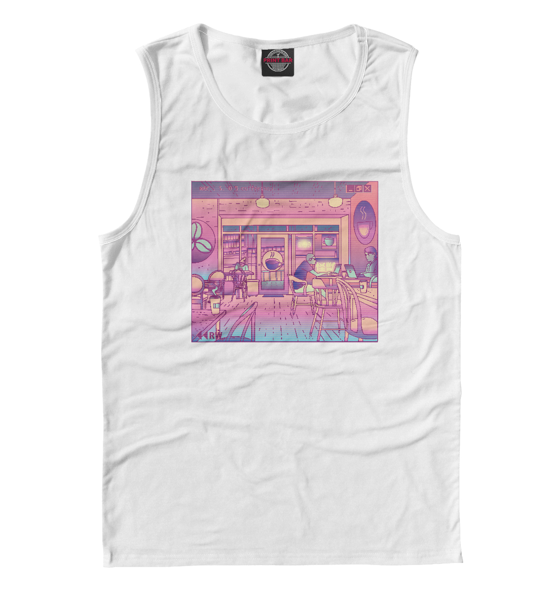 

Vaporwave Coffeeshop