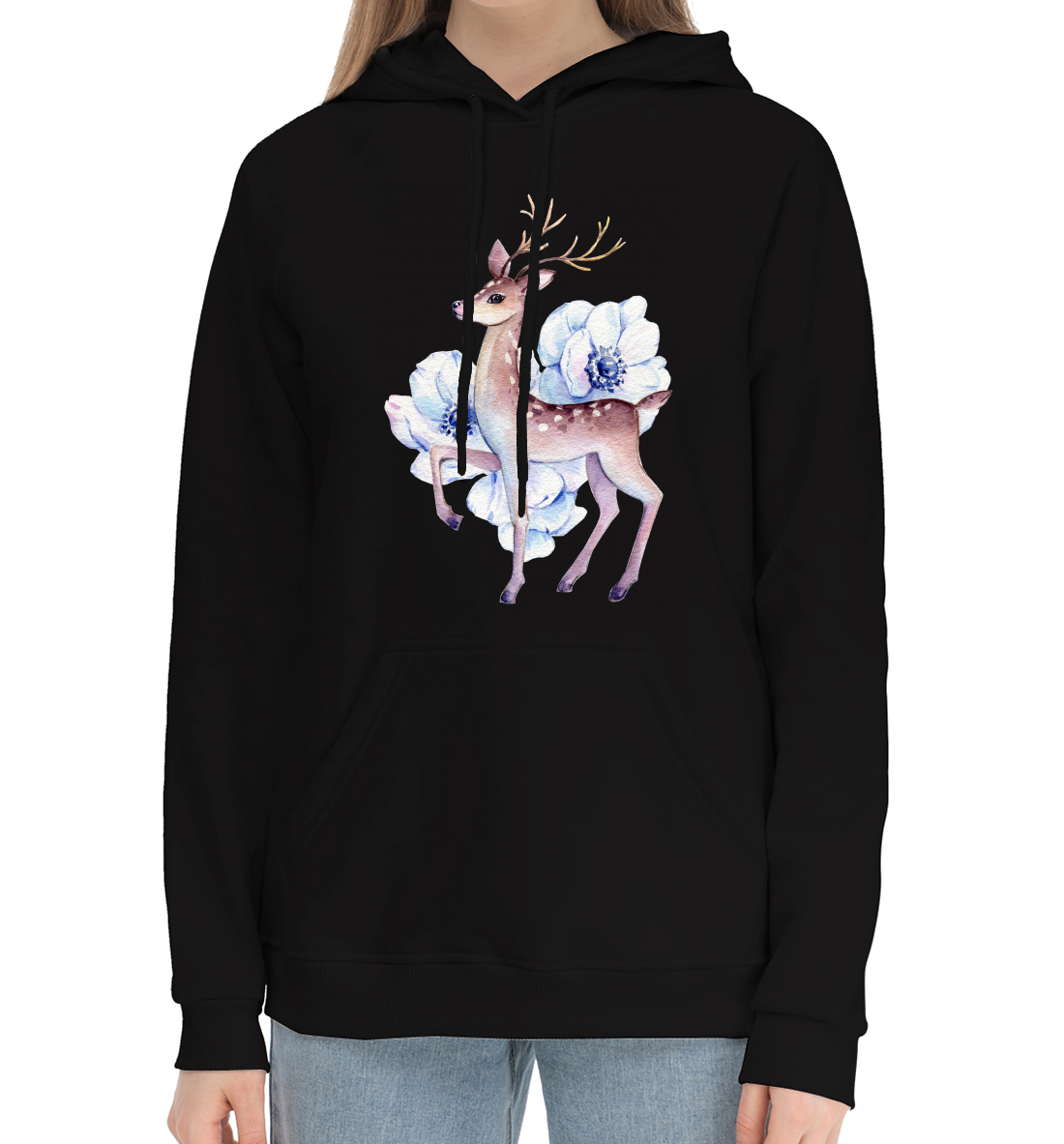 

Deer and flowers