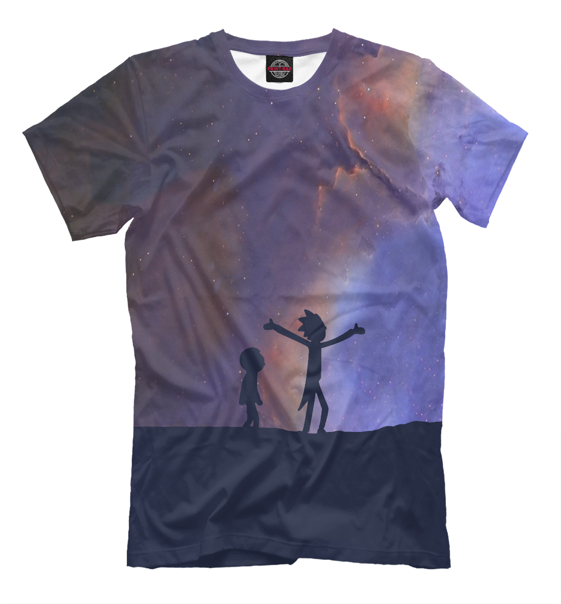 

Рик и Морти под звездным небом