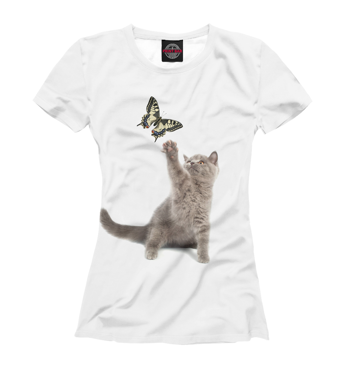 

Котенок и бабочка