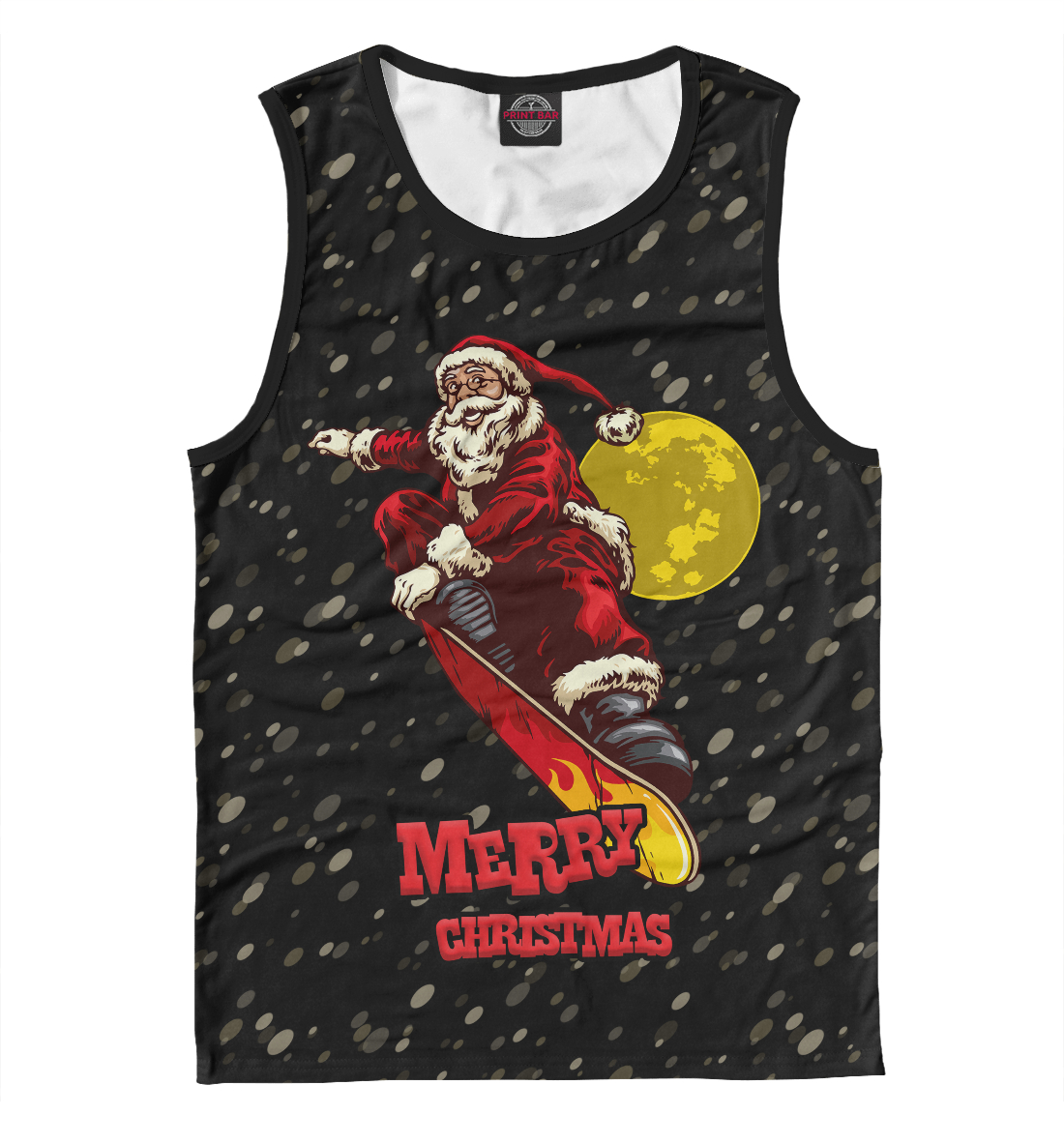 

Santa Claus on a snowboard