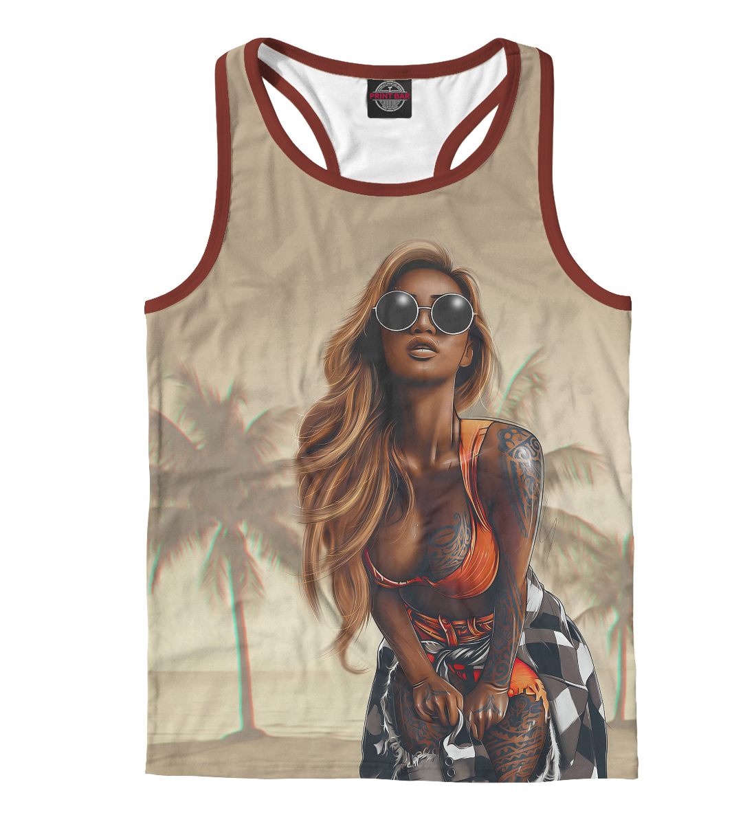 

Красивая девушка в тату