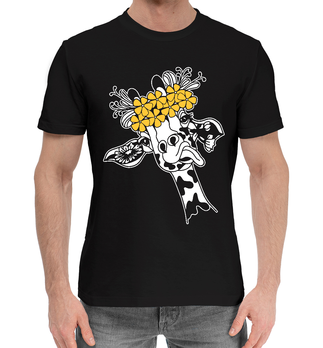 

Жираф показывает язык