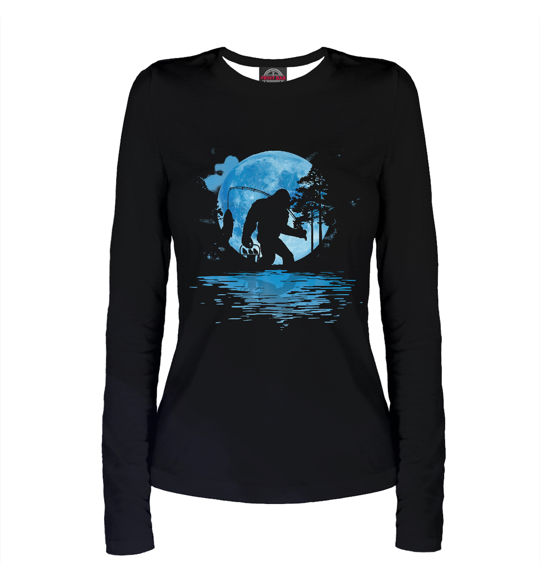 

Bigfoot Fishing Silhouette