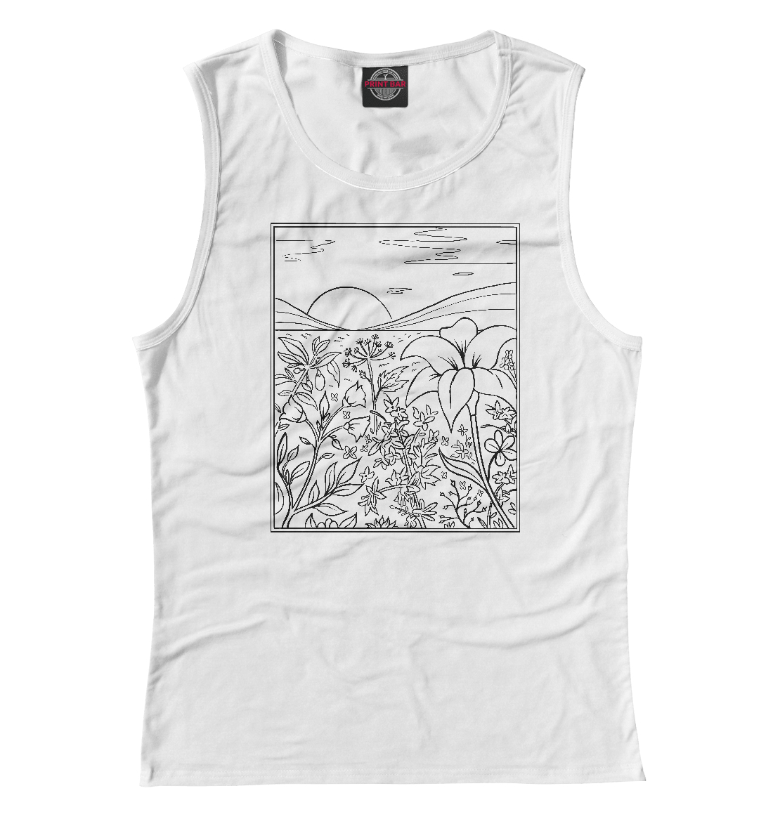 

Пейзаж в стиле Line Art