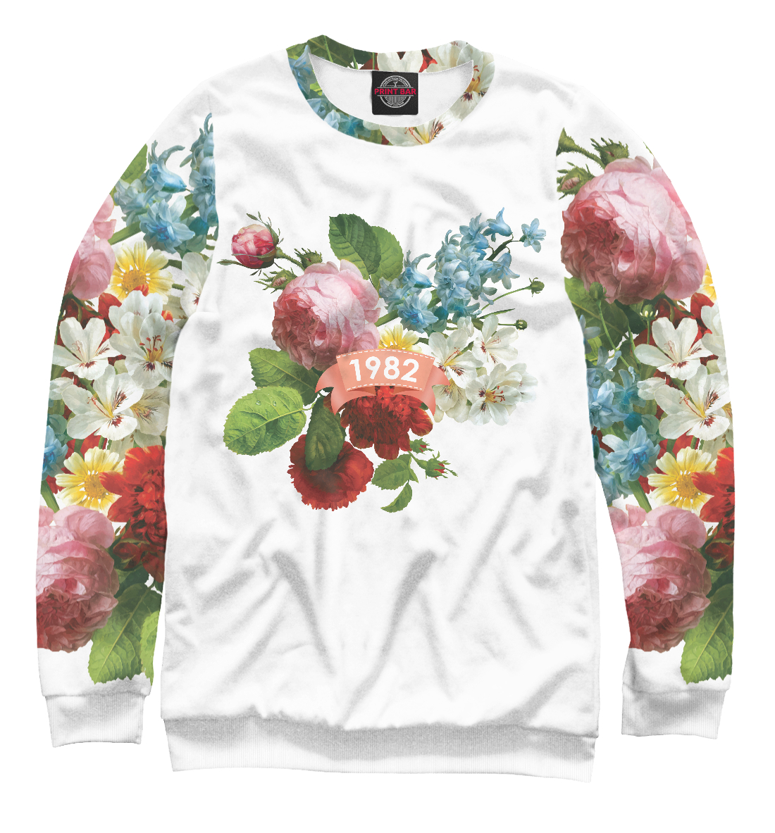 

1982 год, букет летних цветов