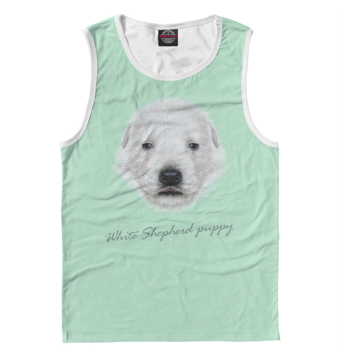 

White shepherd puppy