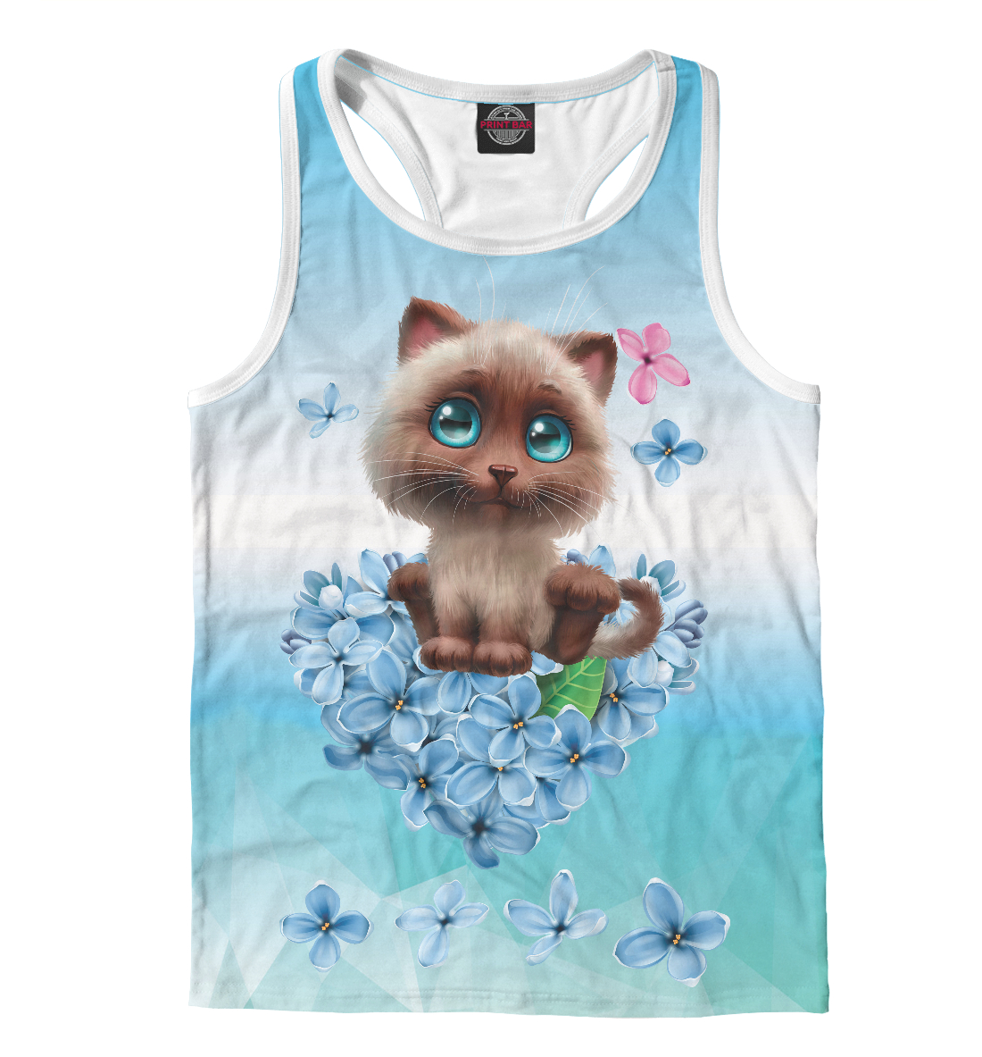 

Котенок и цветочное сердечко