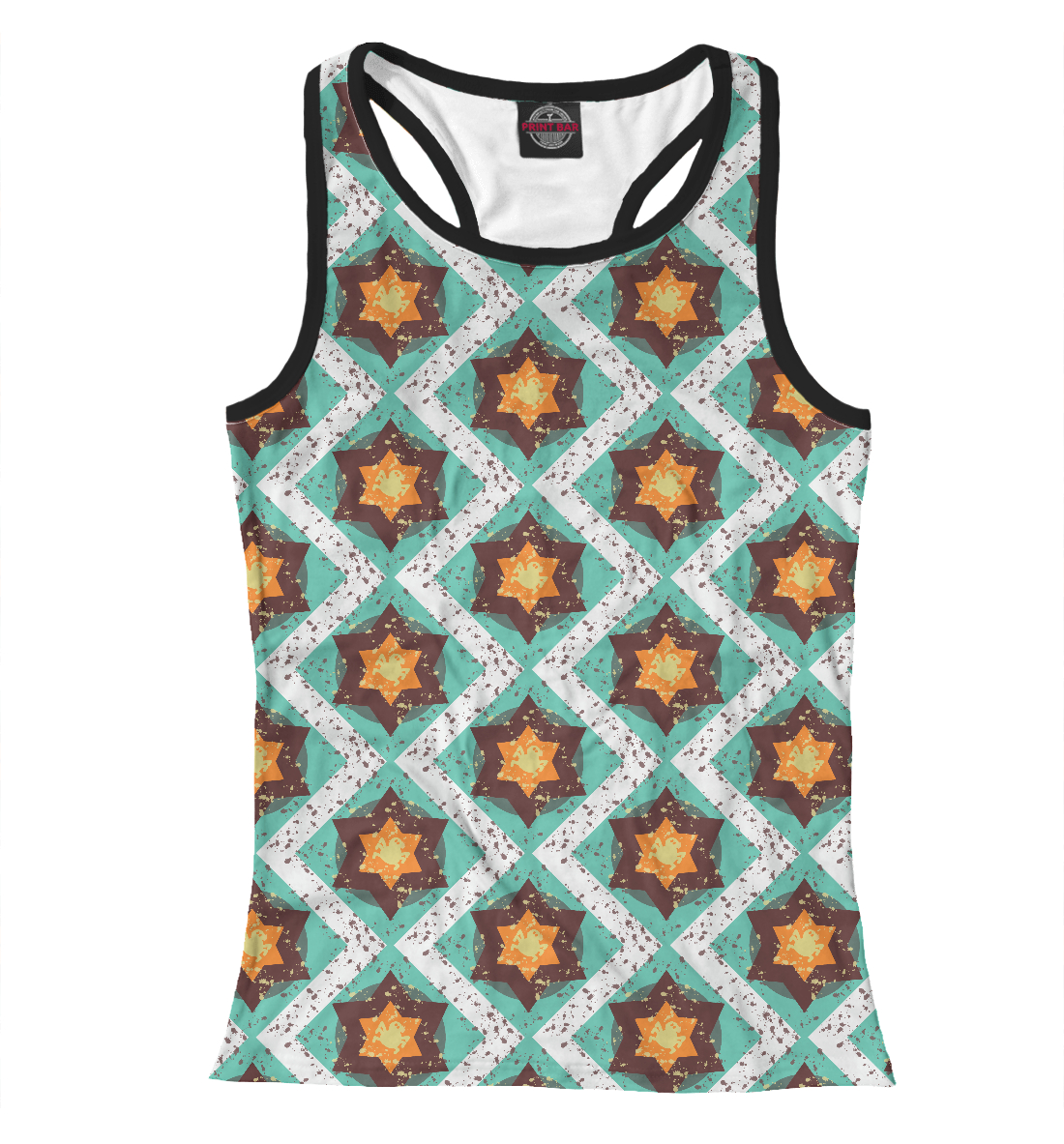 

Гранжевый геометрический орнамент с пауками