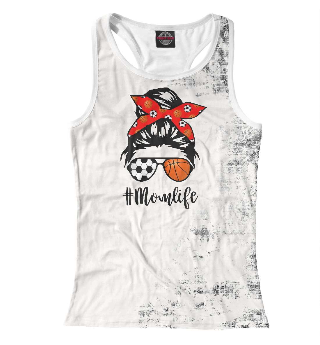 

Mom Life Soccer Skull Messy