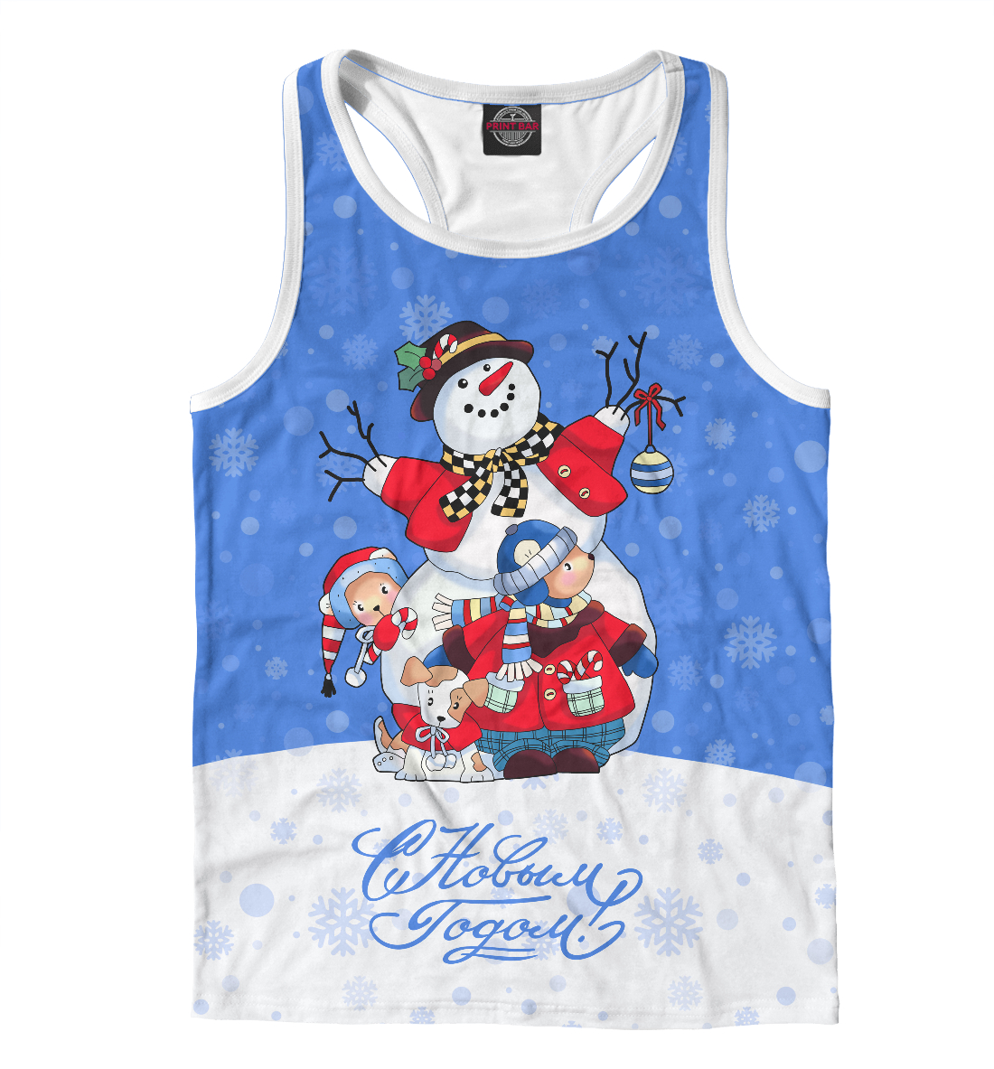 

Снеговик с друзьями