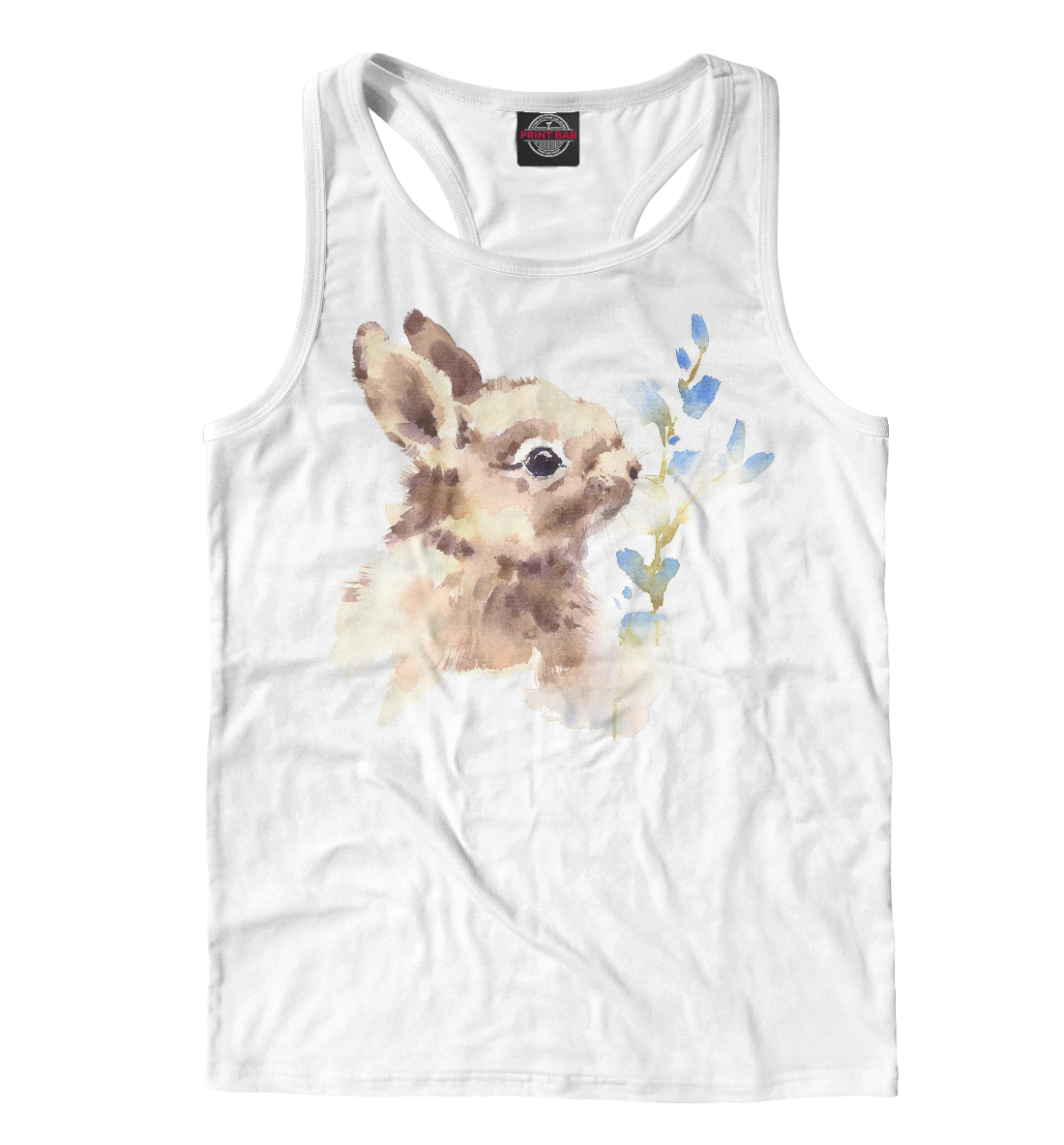 

Кролик с цветами