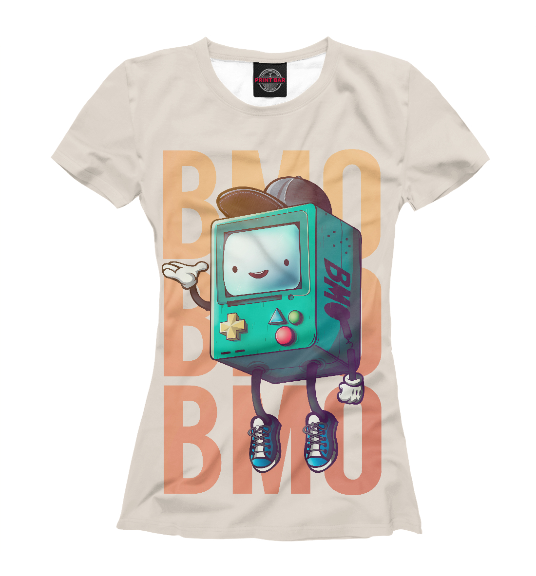 

BMO in a baseball cap