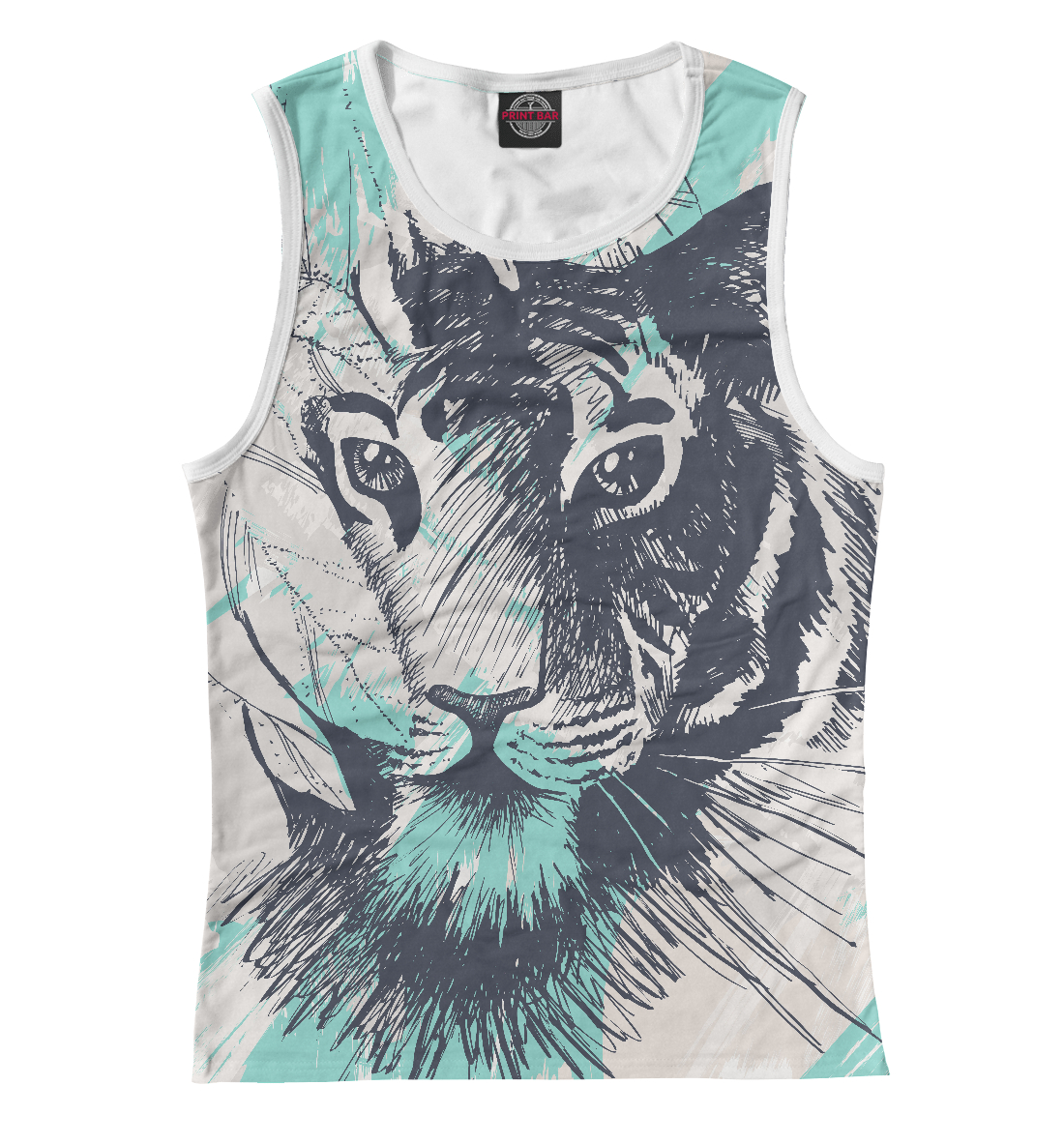 

Дикий тигр в джунглях