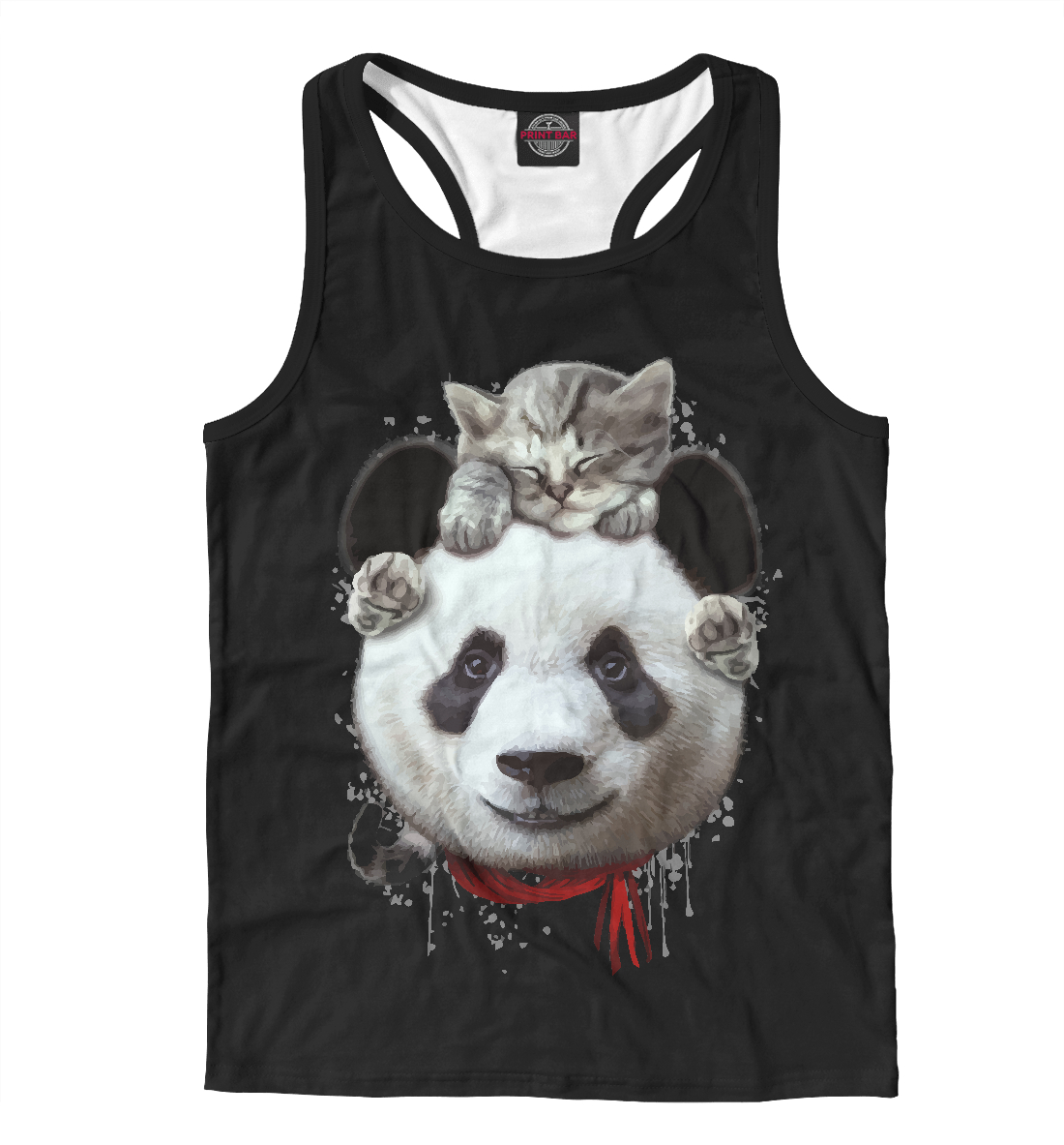 

Панда и котенок