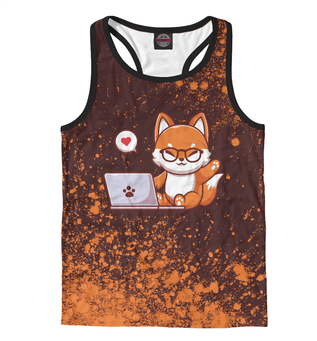 

Fox - With Laptop - Exposion