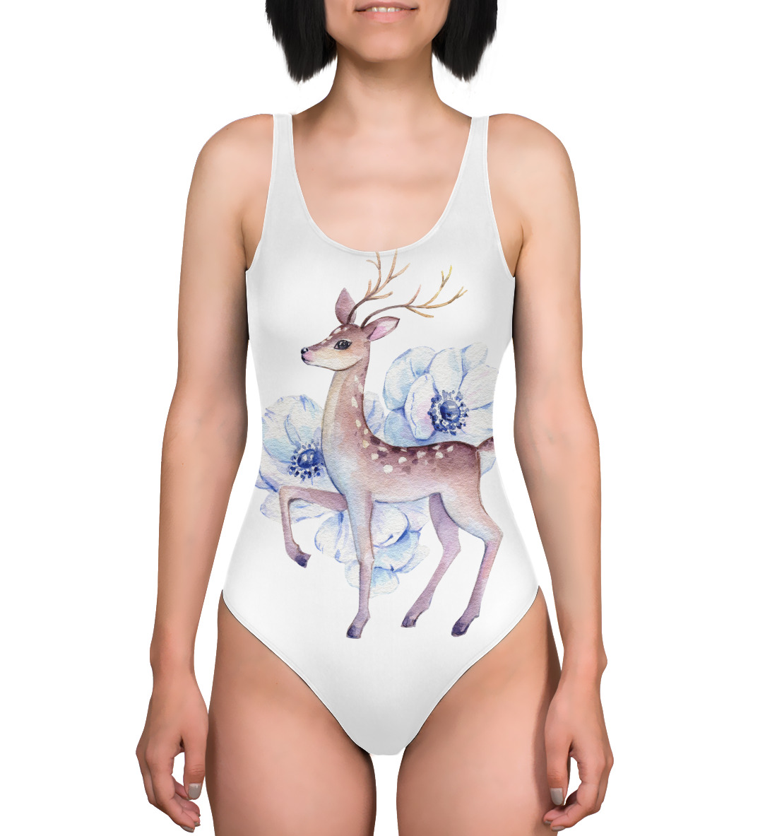 

Deer and flowers