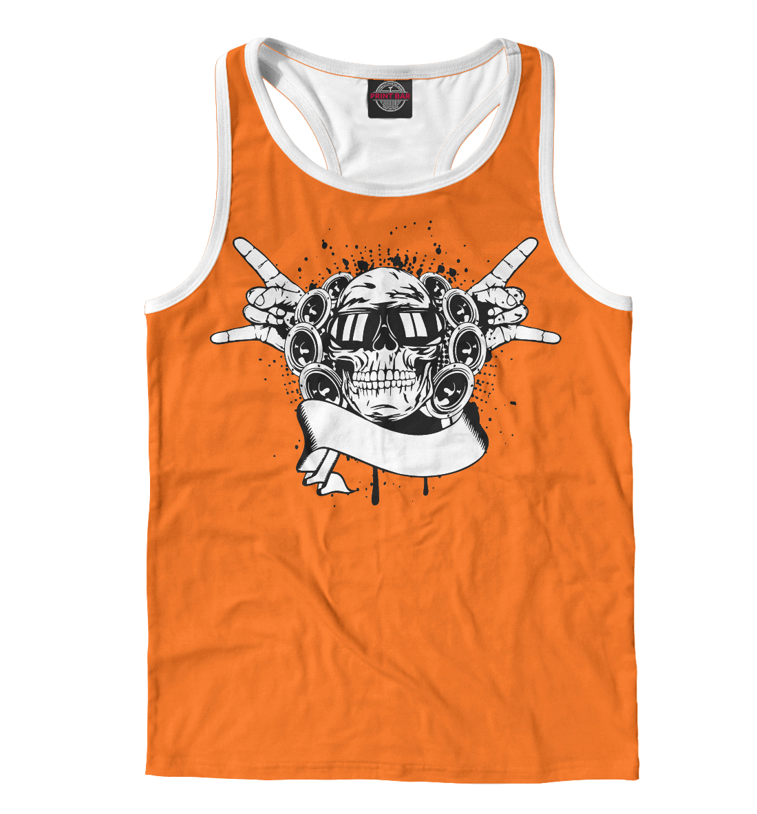 

Череп рокер