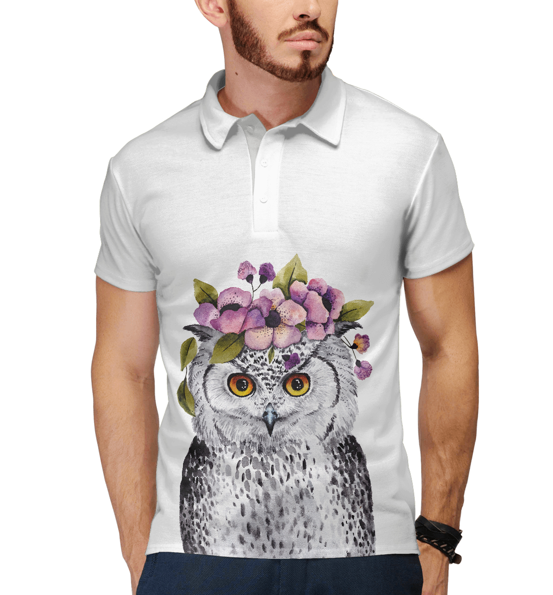 

Совушка с цветами