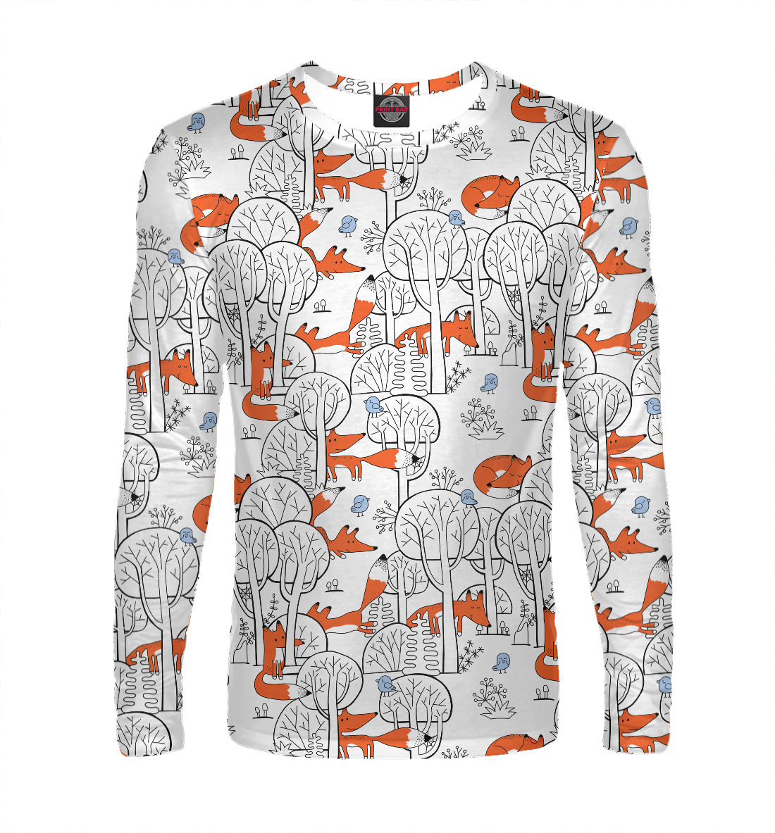 

Лисички в зимнем лесу