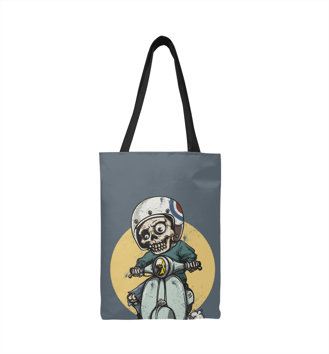 

Скелетон на байке