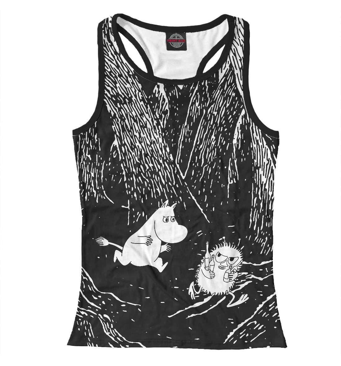 

Мумми Тролль бежит за Стинки